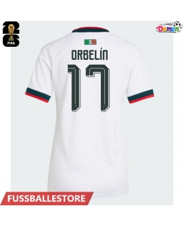 Günstige Mexiko Orbelin Pineda #17 Auswärtstrikot Damen WM 2026 Kurzarm